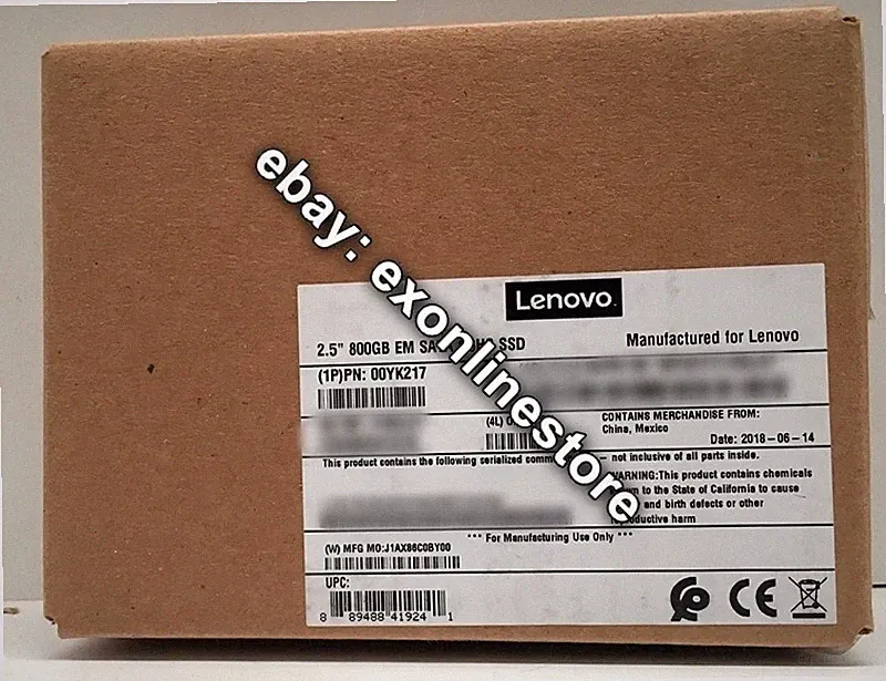00YK217 - 800GB Intel 3610 Enterprise Mainstream SATA G3HS 2.5" SSD