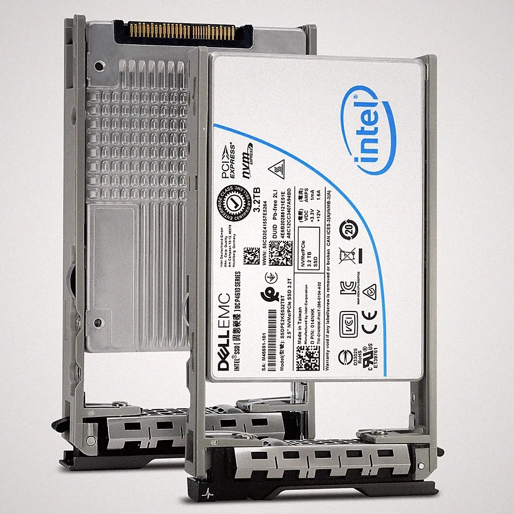 DELL Intel DC P4610 Series 3.2TB PCIe 3.1 x4 NVMe U.2 2.5" SSD w/G13 Tray