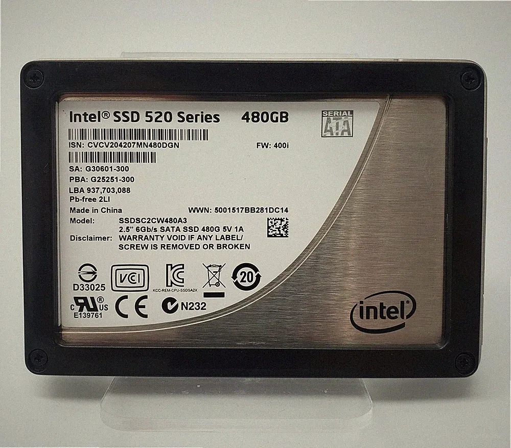 Intel 520 Series 480GB,Internal,2.5" (SSDSC2CW480A3) SSD
