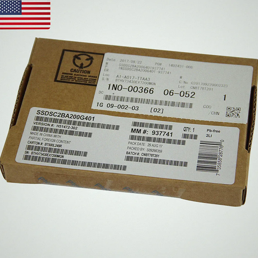 Intel SSD DC S3710 200 GB Internal 2.5" MLC SSDSC2BA200G4 7MM hard drive New-US