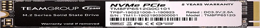 MP33 512GB SLC Cache 3DNAND TLC Nvme Pcie Gen3X4 M.2 2280 Internal SSD R/W up to