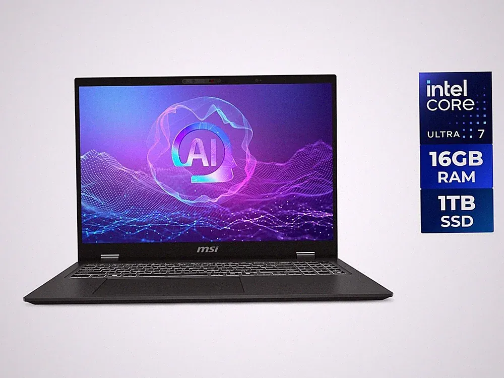 MSI Prestige 16" Intel Core Ultra 7 256V 16GB Memory DDR5 8533 1 TB NVMe SSD