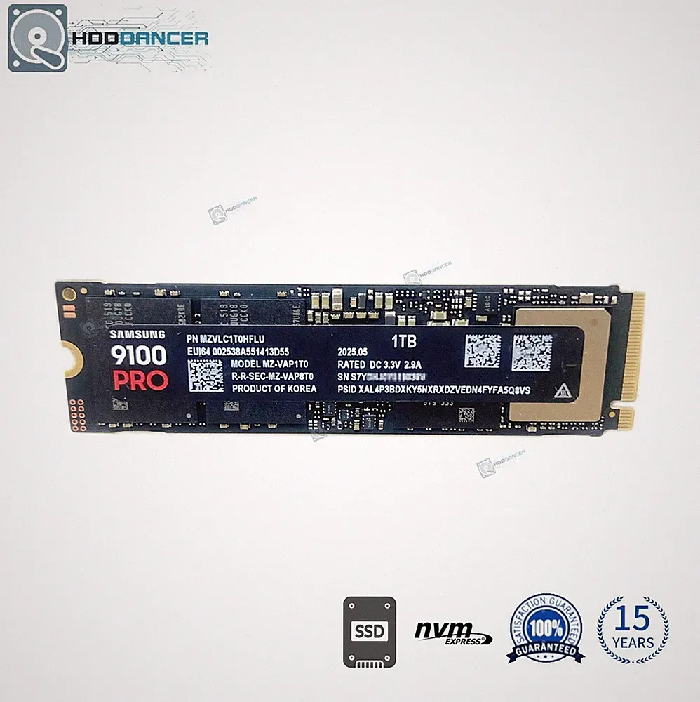 MZ-VAP1T0 Samsung 9100 PRO 1TB PCIe 5.0 x4 NVMe M.2 2280 Solid State Drive 2025+
