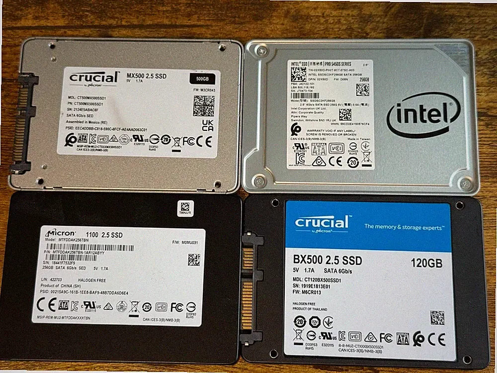 SSD *Lot Of 4* 500GB/256GB/120GB SEE PHOTOS AND DESCRIPTION